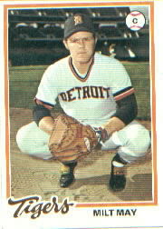 1978 Topps Baseball Cards      176     Milt May
